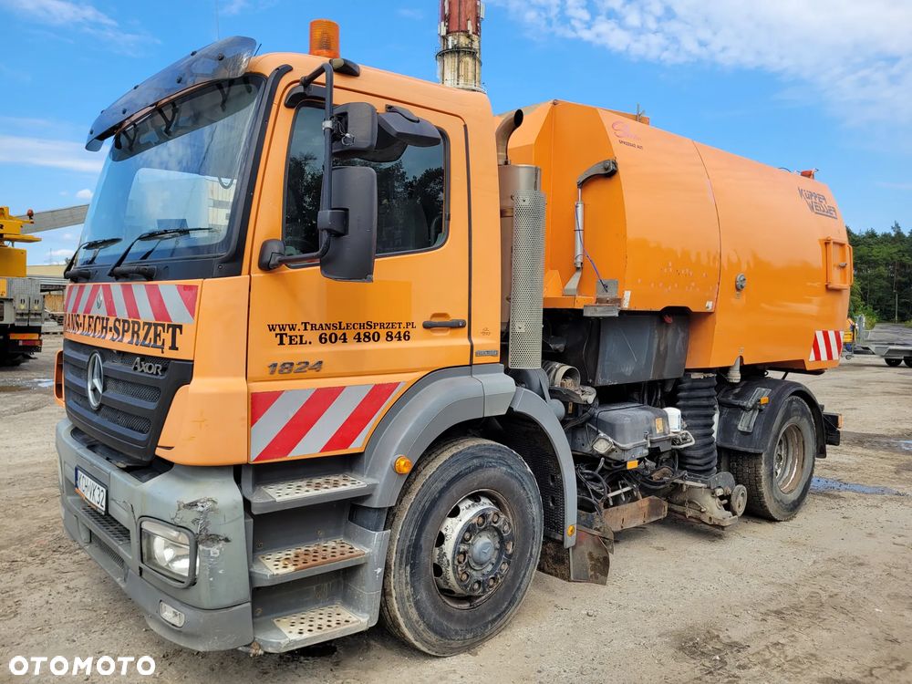 Mercedes-Benz AXOR Zamiatarka drogowa Johnston, Kupper Weisser - 12