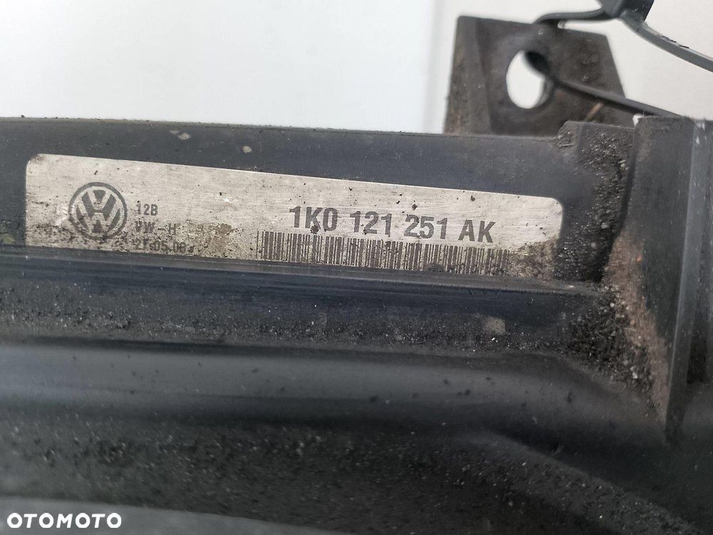 CHŁODNICA WODY Z WENTYLATOREM SEAT ALTEA XL 1K0121251AK  1K0121207T - 9