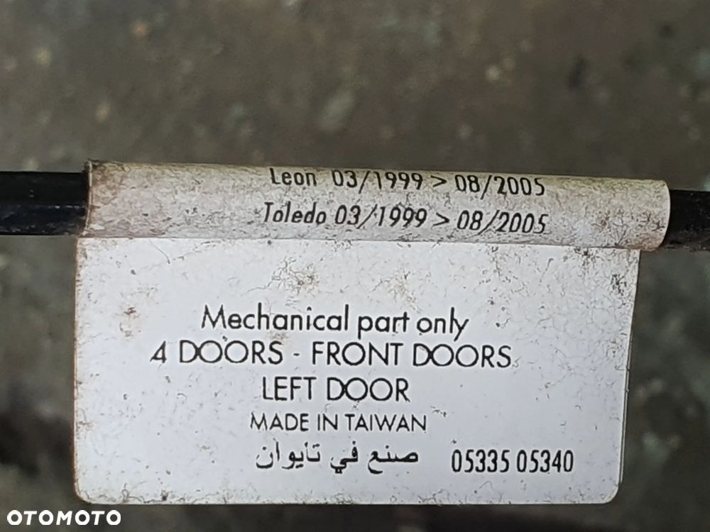 MECHANIZM PODNOŚNIK SZYBY LEWY PRZÓD SEAT TOLEDO II 1M0837755 EUROPA - 7
