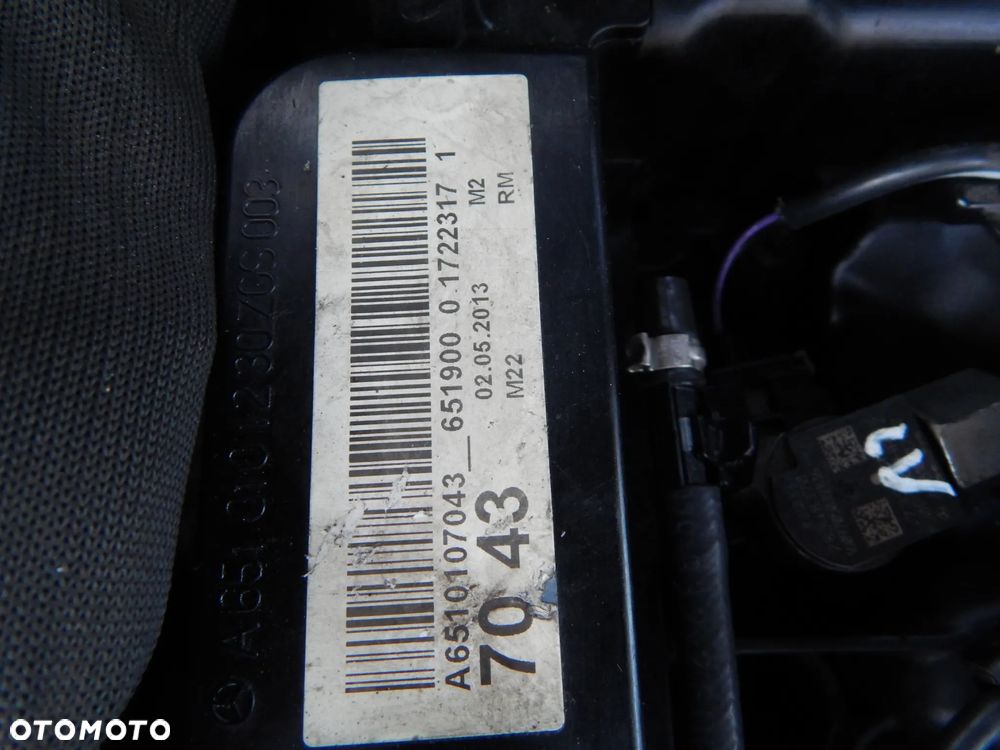 Silnik 2.2 CDi 651 Mercedes w212 e-klasa Sprinter 906 vito 639 w211 w204 w212 09-17 Łuków części - 3