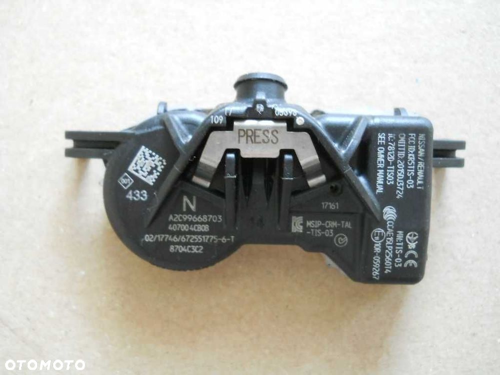 Czujniki TPMS Renault Megane IV Kadjar Scenic Espace Koleos Nissan Qashqai OE F.Vat - 2