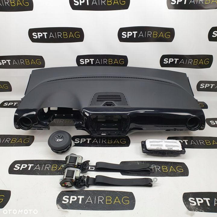 VW UP! UP DESKA ROZDZIELCZA KONSOLA KOKPIT PULPIT PODUSZKI AIRBAG AIR BAG PASY KIT SET - 1