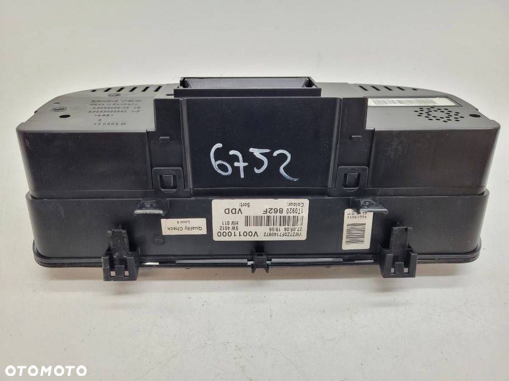 LICZNIK ZEGARY VW TOURAN I 1.9 TDI 105KM 1T0920862F EUROPA - 6