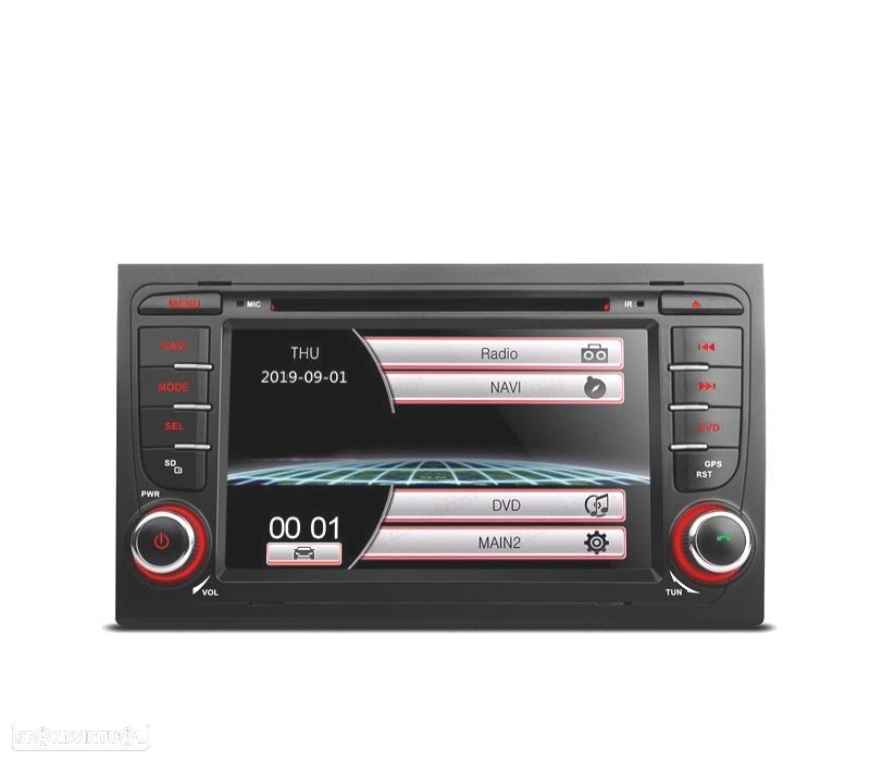 AUTO RADIO 2DIN 7" PARA AUDI A4 B6 B7 00-07 USB GPS TACTIL HD - 1