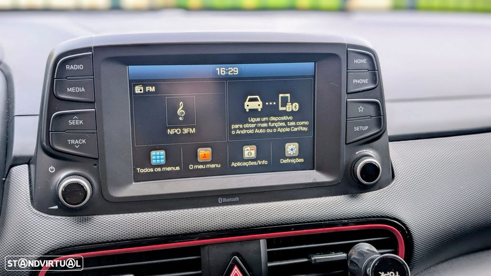 Hyundai Kauai 1.0 T-GDi Pele/Tecido Vermelho - 12