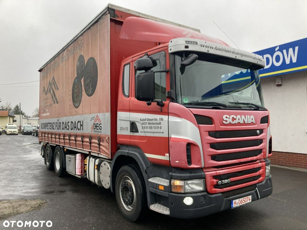 Scania Scania G320 Wózek PALFINGER Firanka Plandeka plandeka Moffett 2012 - 1