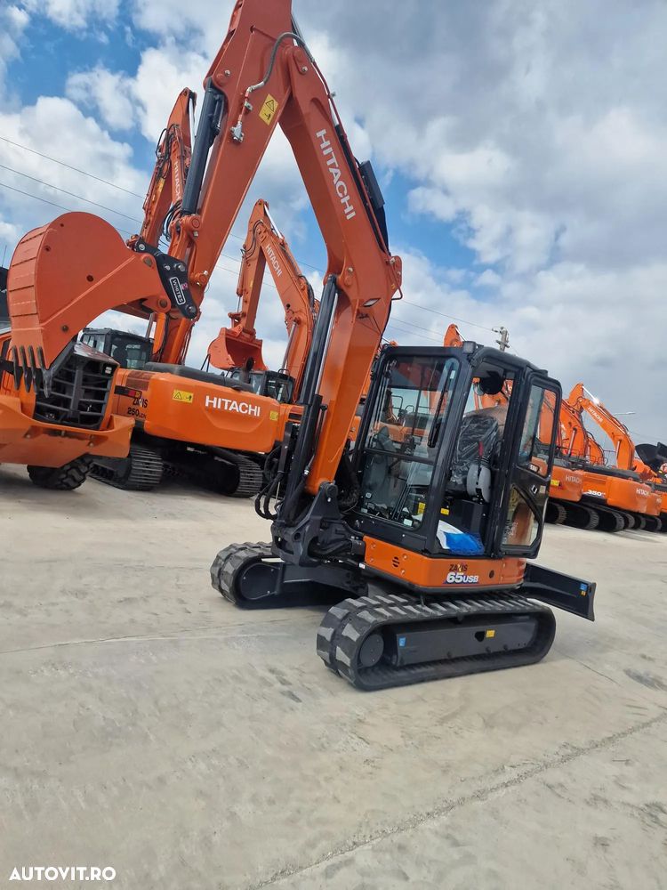 Hitachi ZX65, 6,5tone, 2025, NOU, 66.900 EUR+Tva, PROMOTIE CUPLA RAPIDA+3 CUPE NOI, Aer cond, Inst picon, Ad sapare 4,5m, latime 2m, inaltime 2,55m, posibilitate leasing 5 ani, SUPER PRET 66.900 EUR+Tva - 34