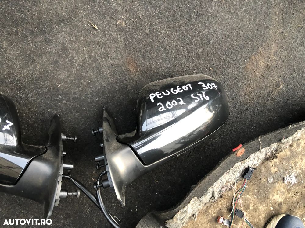 Oglinda stanga/Oglinda dreapta Peugeot 307 non facelift electrica negru - 7