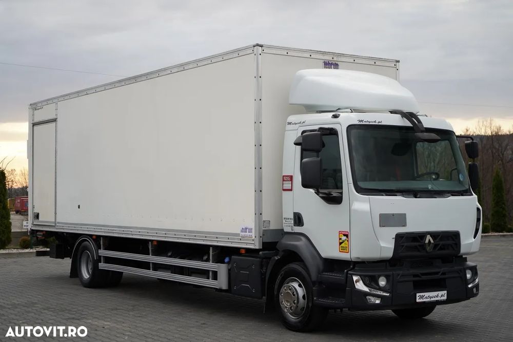 Renault D 210 / 4x2 / CONTAINER / 8,6 M / PODEA RESISTENTĂ / ELEVATOR DHOLLANDIA - 3
