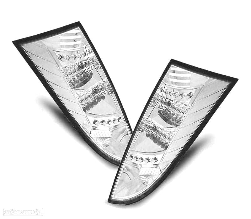 FAROLINS TRASEIROS LED FORD FOCUS 98-04 CROMADO - 1