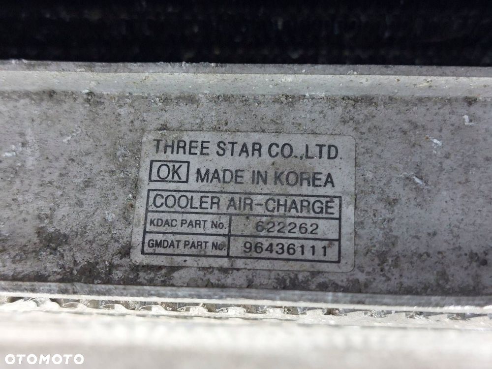 CHŁODNICE KOMPLET + WENTYLATORY CHEVROLET LACETTI I 2.0 TCDI 96436111 - 7