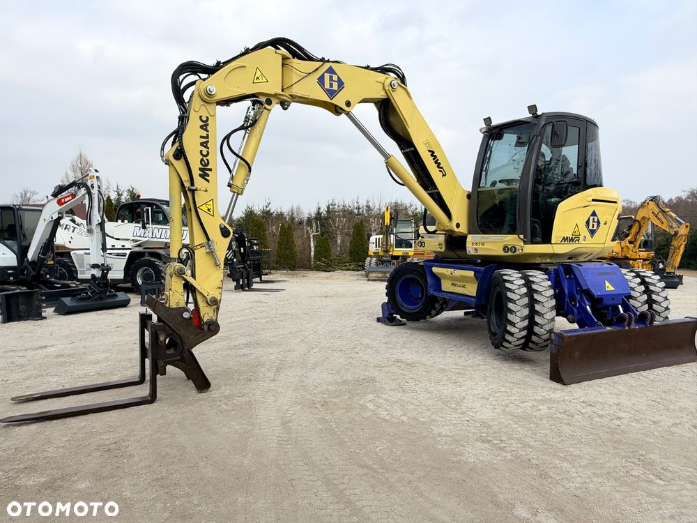 Mecalac Koparka 14 ton MECALAC 15 MWR koparko-ładowarka 3 łyżki widły 1 wł Centr.smarowanie Opony na BLIŹNIAKU 80%Camso ładowarka 714 12MTX 4x4 skrętne KLIMA kabina Premium silnik 146KM DEUTZ szybka 35km/h - 22
