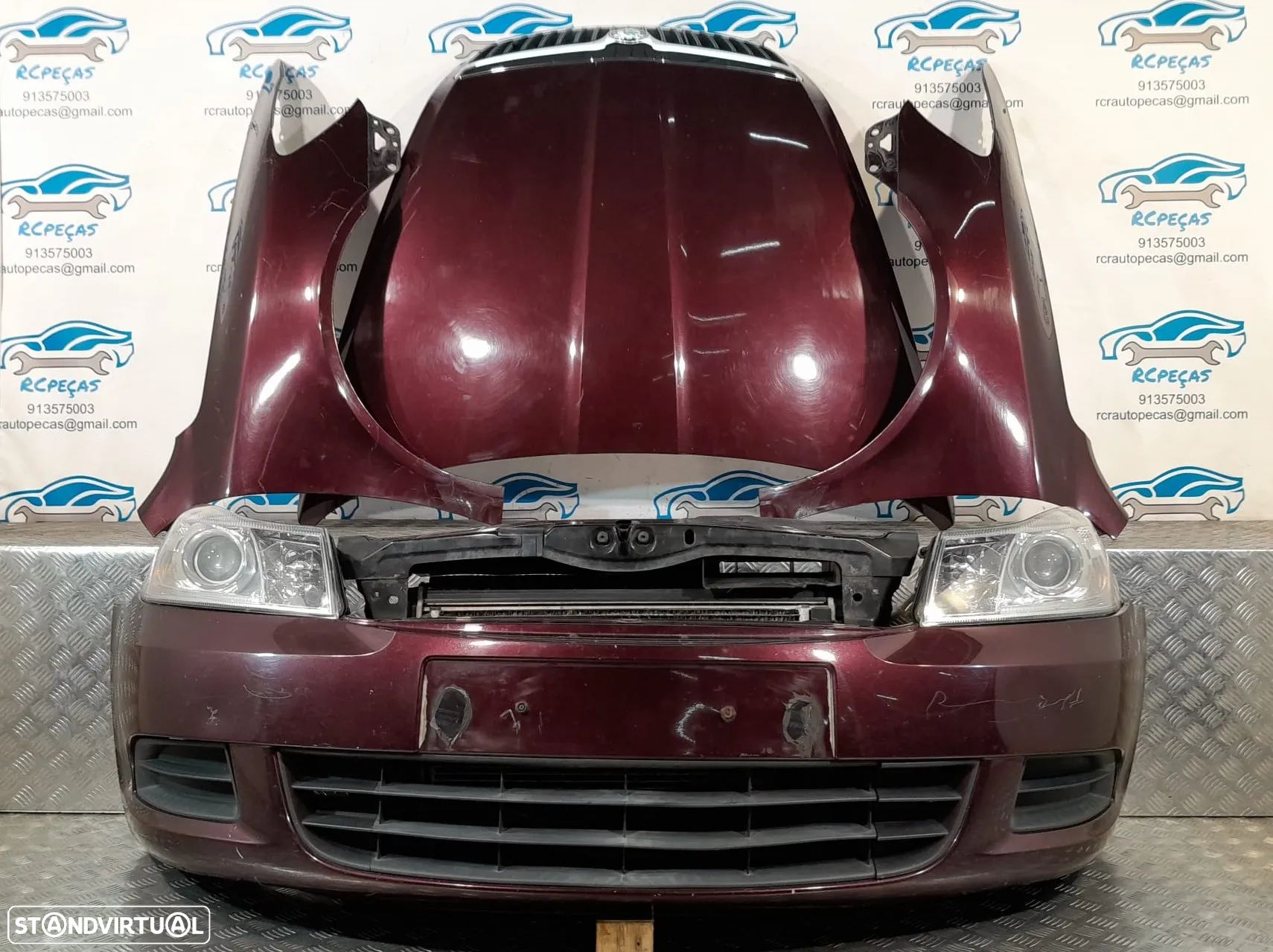 FRENTE COMPLETA SKODA OCTAVIA II 2 MK2 FACELIFT 1Z3 CAPOT PARACHOQUES GUARDA-LAMAS OTICAS RADIADOR VENTILADOR FRENTE FIBRA REFORÇO - 1