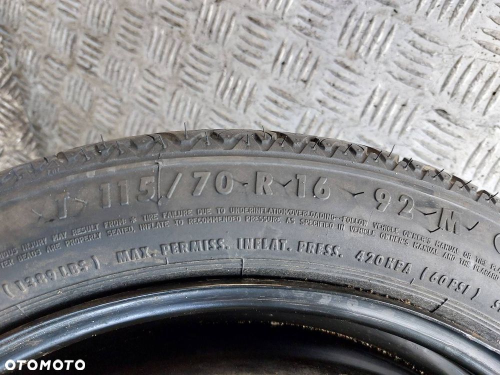 DOJAZDÓWKA 5x110 4Jx16 ET41 FI65,1 115/70R16 2006R CONTINENTAL OPEL - 4