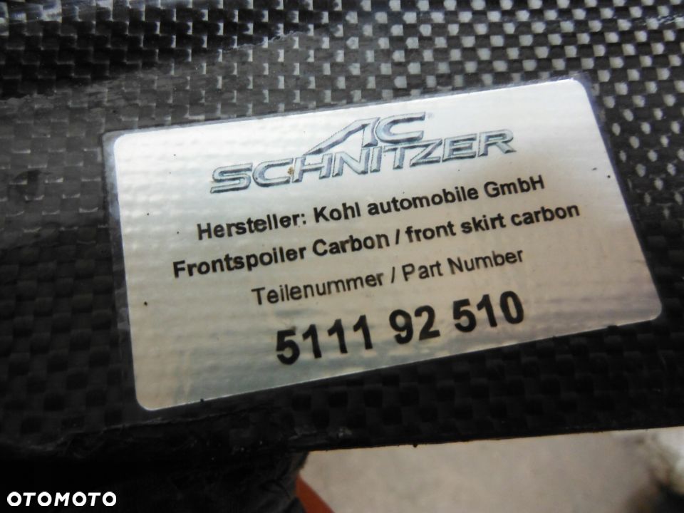 Bmw E92 M3 AC Schnitzer carbon hokej dokladka zderzak przod - 4