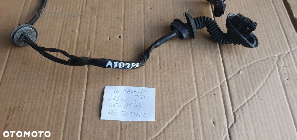 Wiązka instalacja drzwi prawy przód Audi A8 D3 4E0971030CL - 2