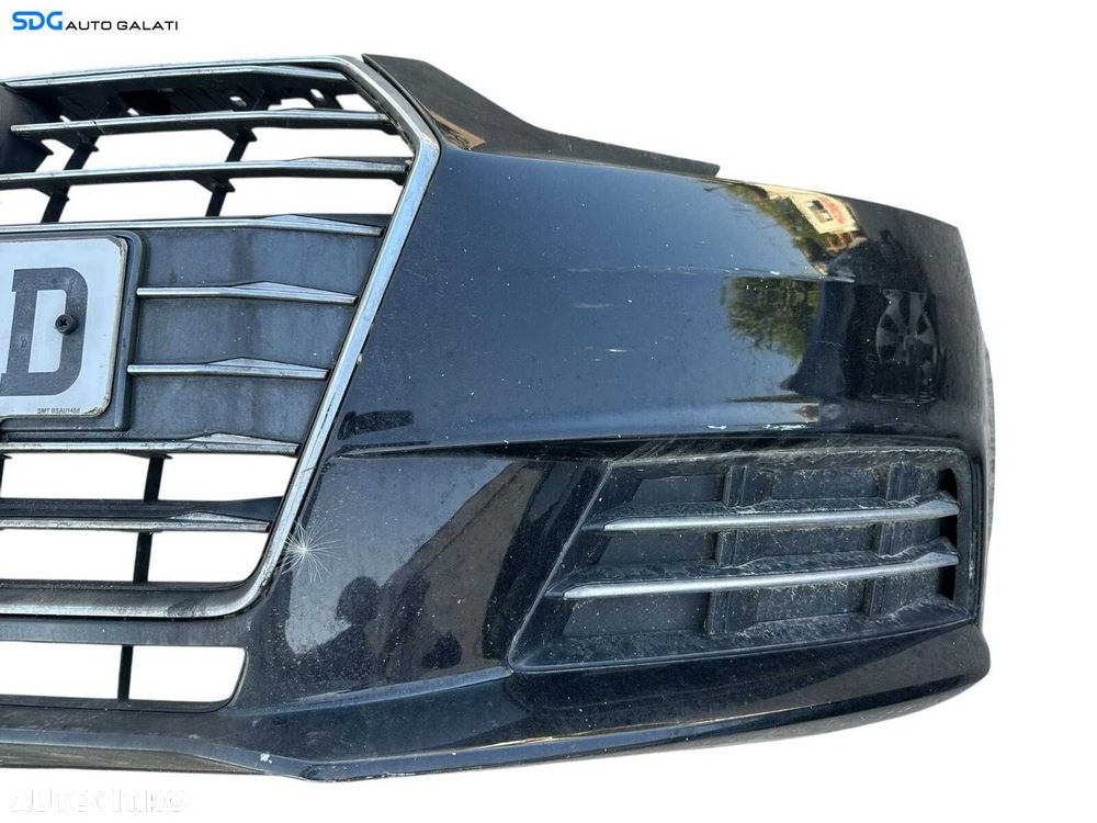 Bara Spoiler Fata Completa cu Grila si Emblema Audi A4 B8 B8.5 FL Facelift 2012 - 2015 Culoare LZ9Y [K3502] [K3503] - 5