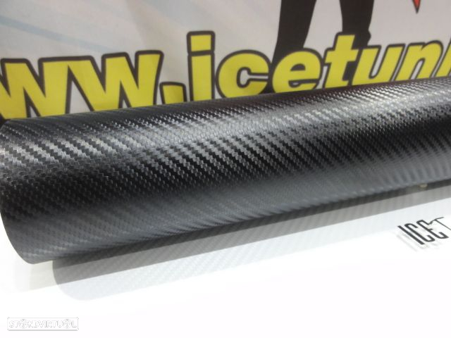 Película, vinil em carbono Preto 3D 1,52M x 1M, 1.52M X 0.50M, 2M X 0.50M - 2