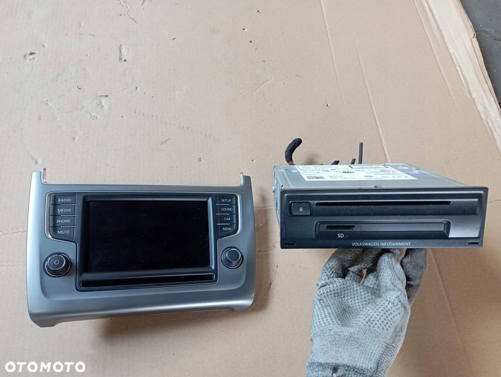 VW POLO 6C RADIO WYŚWIETLACZ EKRAN CZYTNIK SD 6C0919603 3Q0035819A - 1