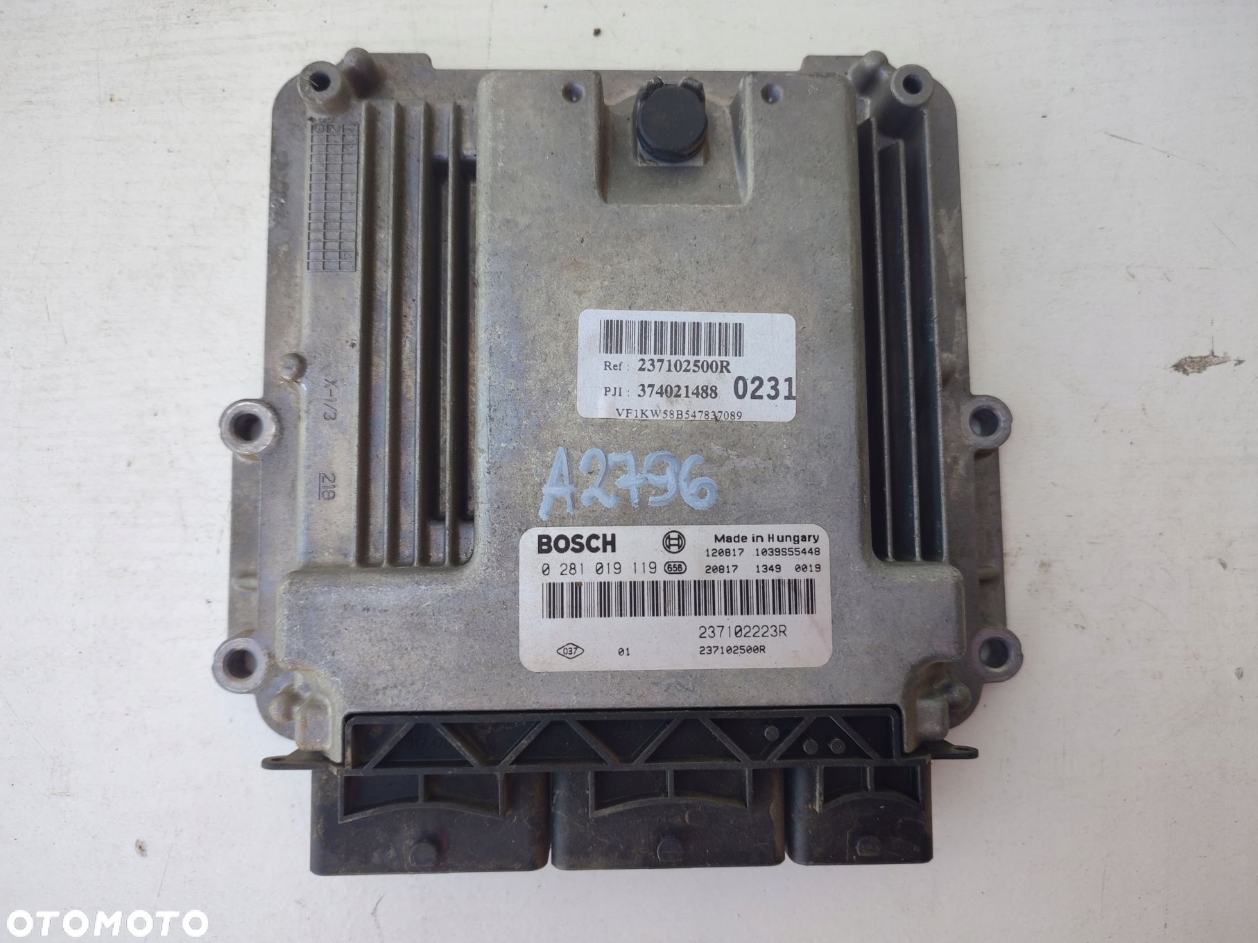 Komputer sterownik silnika RENAULT KANGOO II 1.5DCI 237102223R - 1