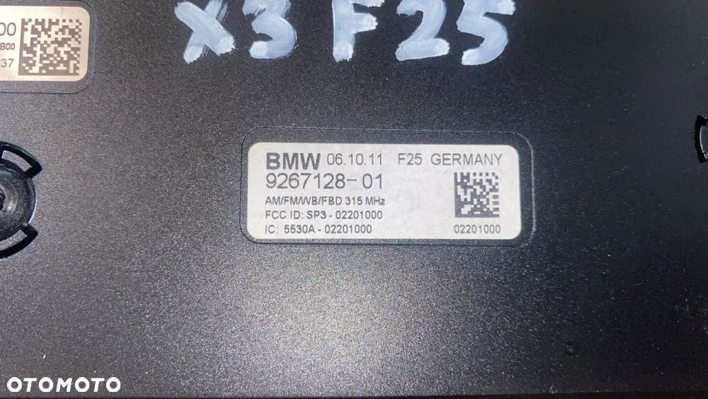 BMW X3 F25 ANTENA WZMACNIACZ 9267128 - 6
