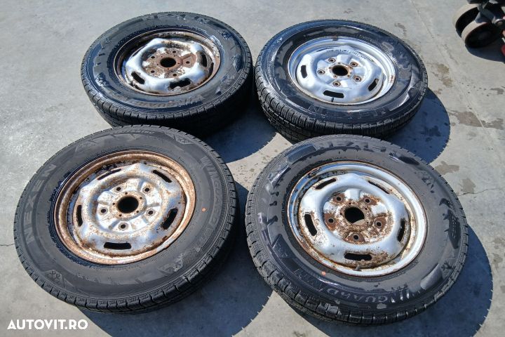 Jante tabla cu anvelope 16 - set 61/2JX16X56 215/75 R16 C  61/2JX16X5 - 1