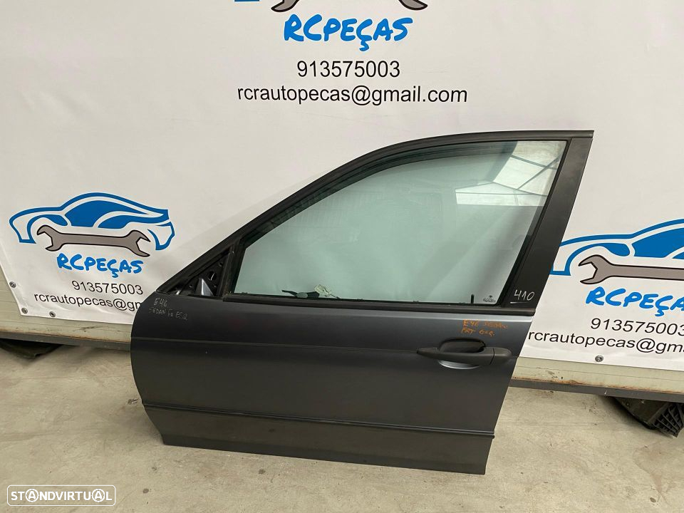 PORTA FRENTE FRONTAL ESQUERDA | BMW SERIE 3 E46 SEDAN CARRO | FECHO ELEVADOR MOTOR PUXADOR VIDRO; - 2