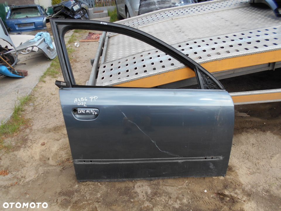 Audi A4 B6 LX7Z drzwi prawe przod szyba - 1