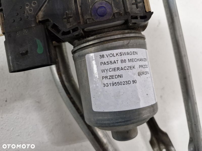 volkswagen passat b8 mechanizm wycieraczek przód przedni europa 3g1955023d - 9