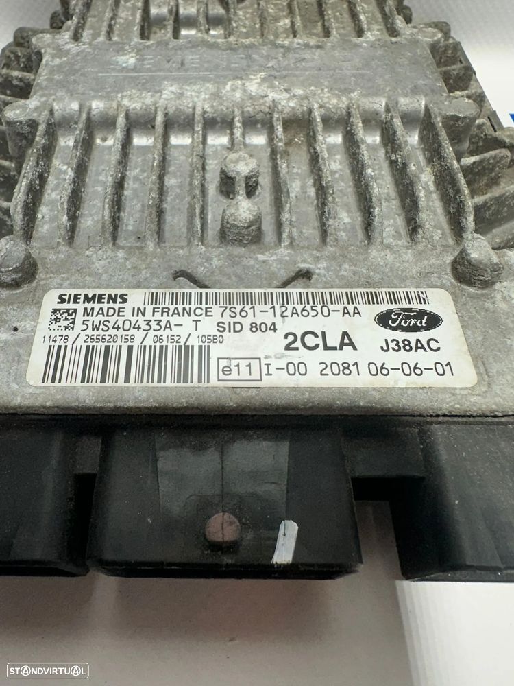.Centralina Motor Siemens Original Ford Fiesta MK5 7S6112A650AA 5WS40433A 2002 - 2009 - 7