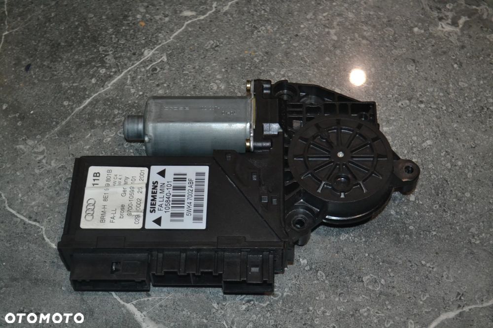 AUDI A4 B6 B7 SILNICZEK SZYB LEWY PRZÓD PRZEDNI 8E1959801B - 4