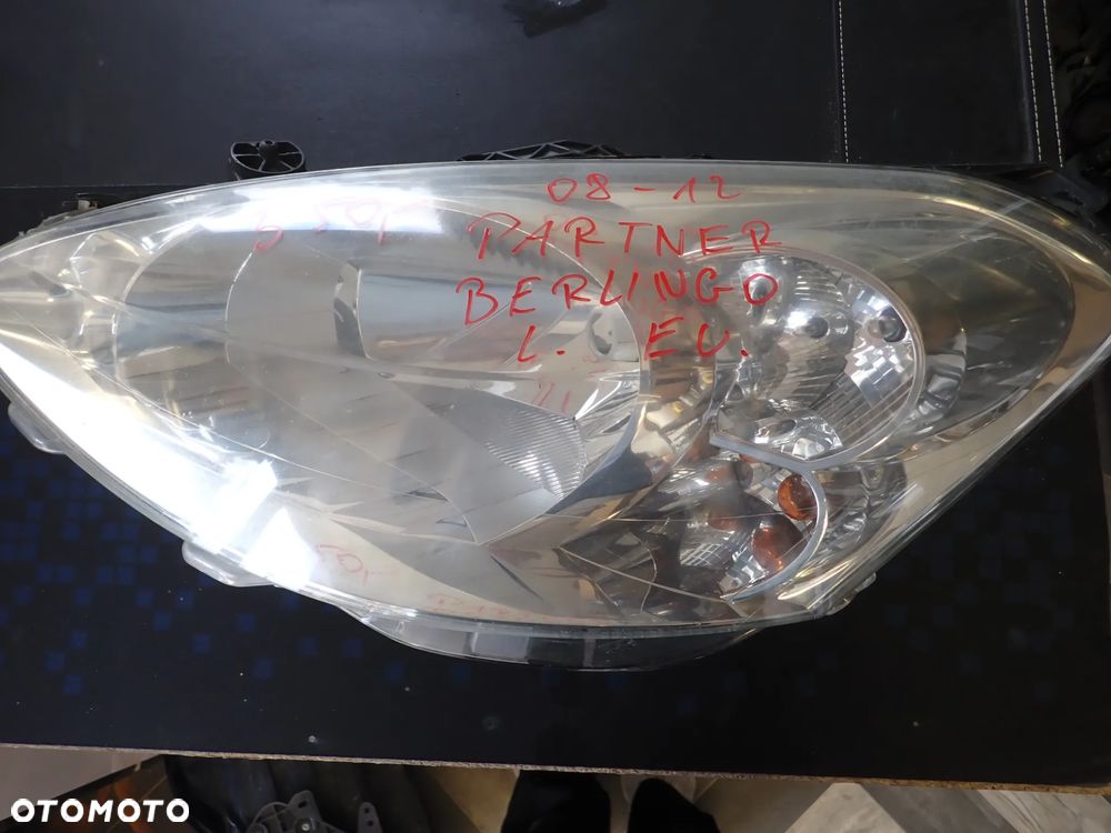 CITROEN BERLINGO LUB PARTNER LAMPA PRZEDNIA PRZÓD LEWA EU  NR 9682829380 ROK 2008-2012 - 1