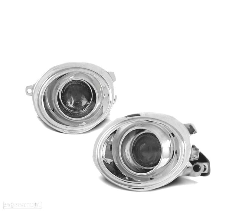 FARÓIS DE NEVOEIRO BMW E39 95-03 E46 98-06 CROMADOS PACK M - 1