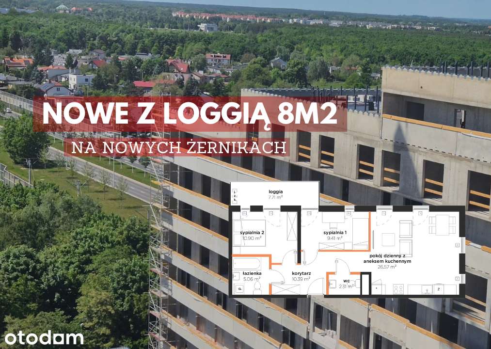 DUŻA LOGGIA / Na 3 piętrze / Zostaw wiadomość!
