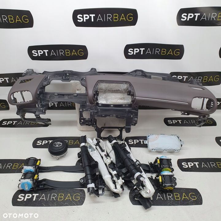 TOYOTA YARIS IV 4 CROSS DESKA ROZDZIELCZA KONSOLA KOKPIT PULPIT PODUSZKI AIRBAG AIR BAG PASY KIT SET - 2