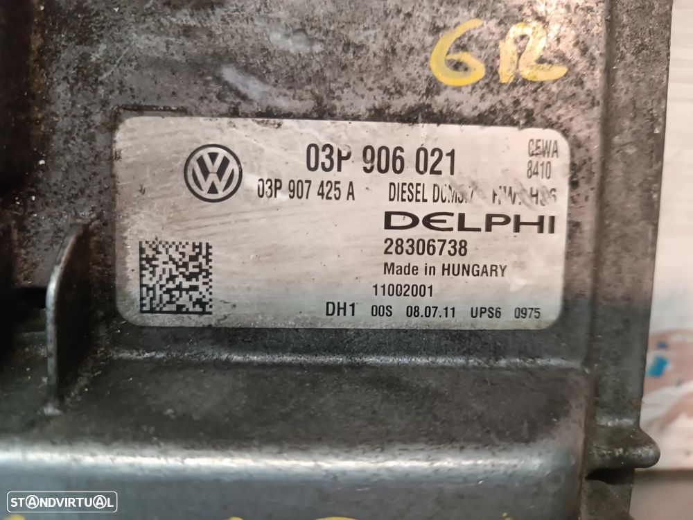 UNIDADE / CENTRALINA DO MOTOR VOLKSWAGEN POLO V 6R 1.2TDI 03P906021 03P907425A 28306738 - 2