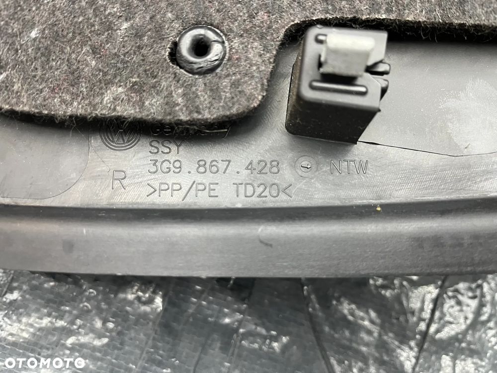 VW Passat B8 Boczek bagażnika prawy 3G9867428 3G9867428A 3G9867428ACA9 - 5