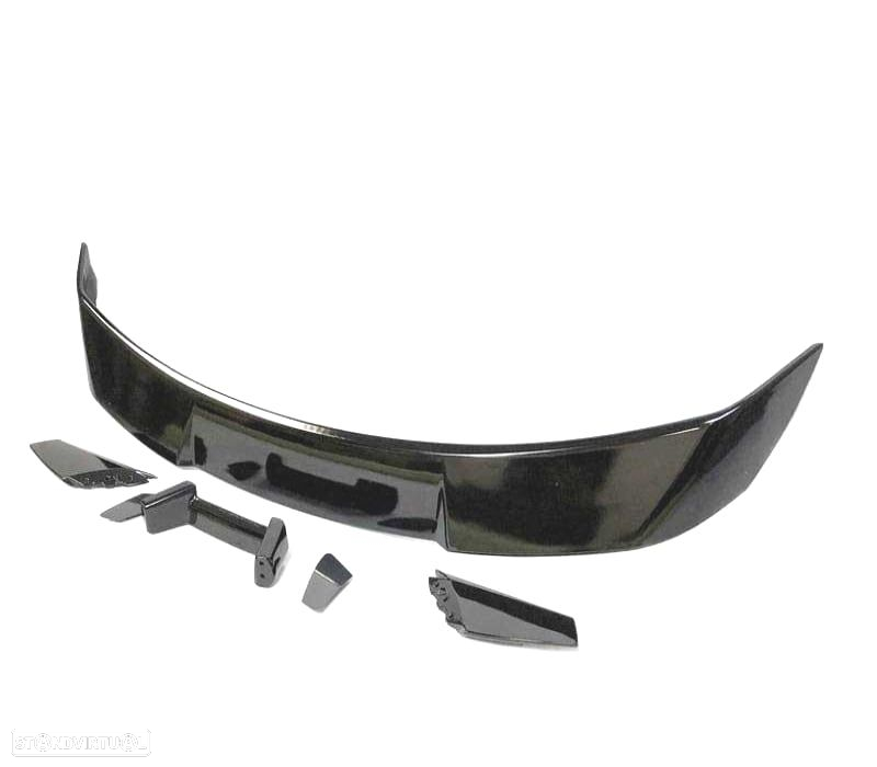 AILERON SPOILER FORD MUSTANG LOOK GT500 15-19 PRETO BRILHANTE - 3