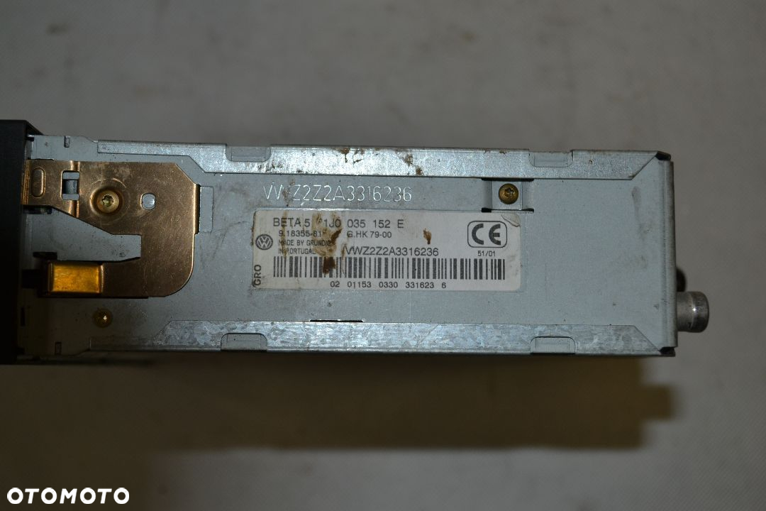R20/R144/R162/R179/R214/R253/R258 RADIO SAMOCHODOWE VW BETA - 16