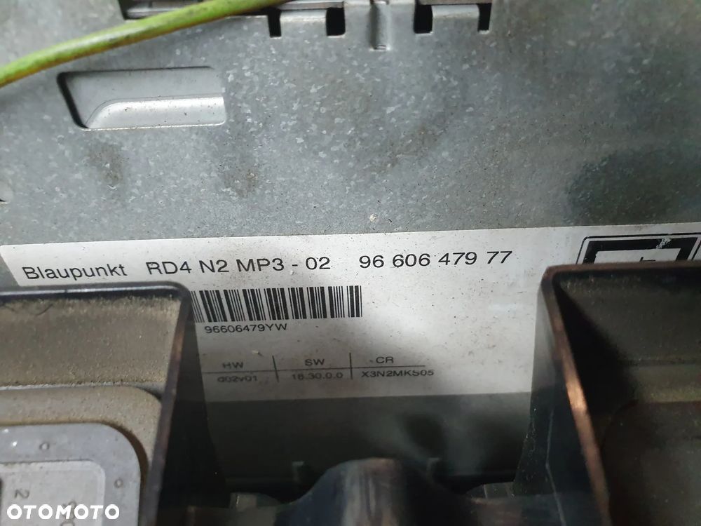 RADIO CD CITROEN C5 II 2004-2008 LIFT 9660647977 + RAMKLA PANEL KOMPLET - 3