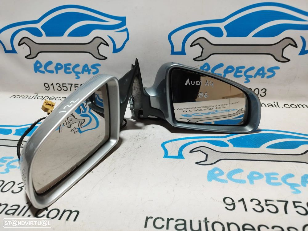 ESPELHO RETROVISOR ESQUERDO DIREITO AUDI A4 B6 8E1858531A 8E1858531 8E1858532A 8E1858532 ELETRICO AQUECIDO ESPELHOS RETROVISORES - 6
