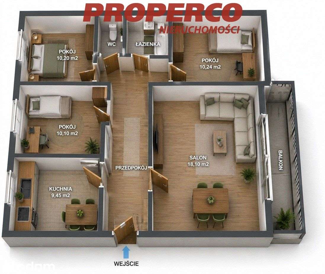 4 pok + kuchnia, 75m2, os. Na Stoku, duża piwnica