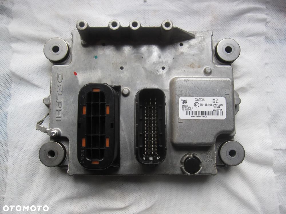 JCB tier 4 444, 448 3cx, 4cx DCM3.3+ G65EC3114A, 1489X190940105, 320/9705 komputer sterownik - 1