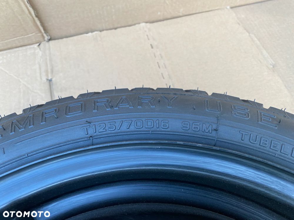 Koło dojazdowe dojazdówka TOYOTA AYGO X 125/70R16 ORYGINALNE wysyłka - 4