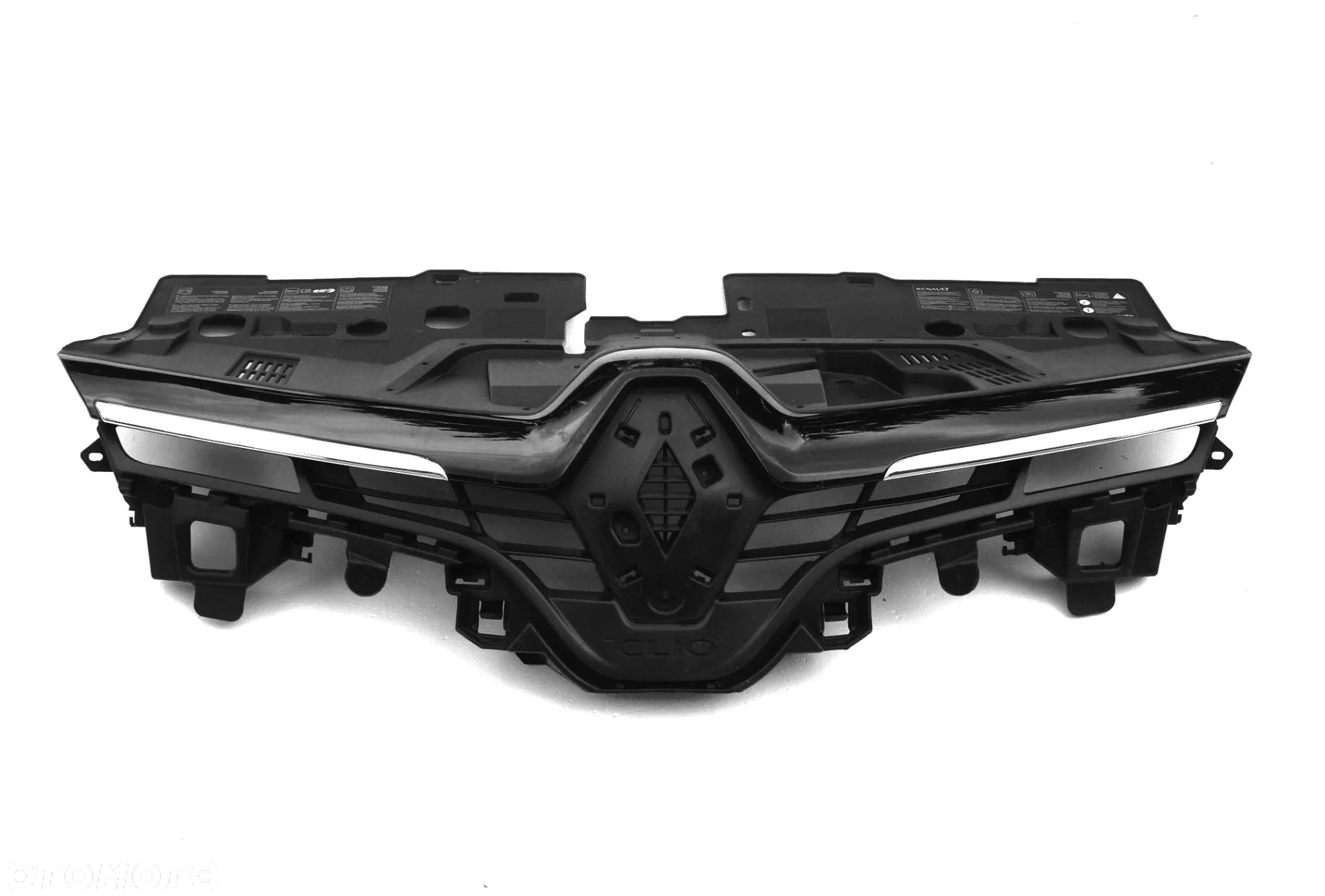 RENAULT CLIO 4 IV 2012 - 2016 atrapa grill listwa CHROM 2x ORYGINAŁ OE - 1