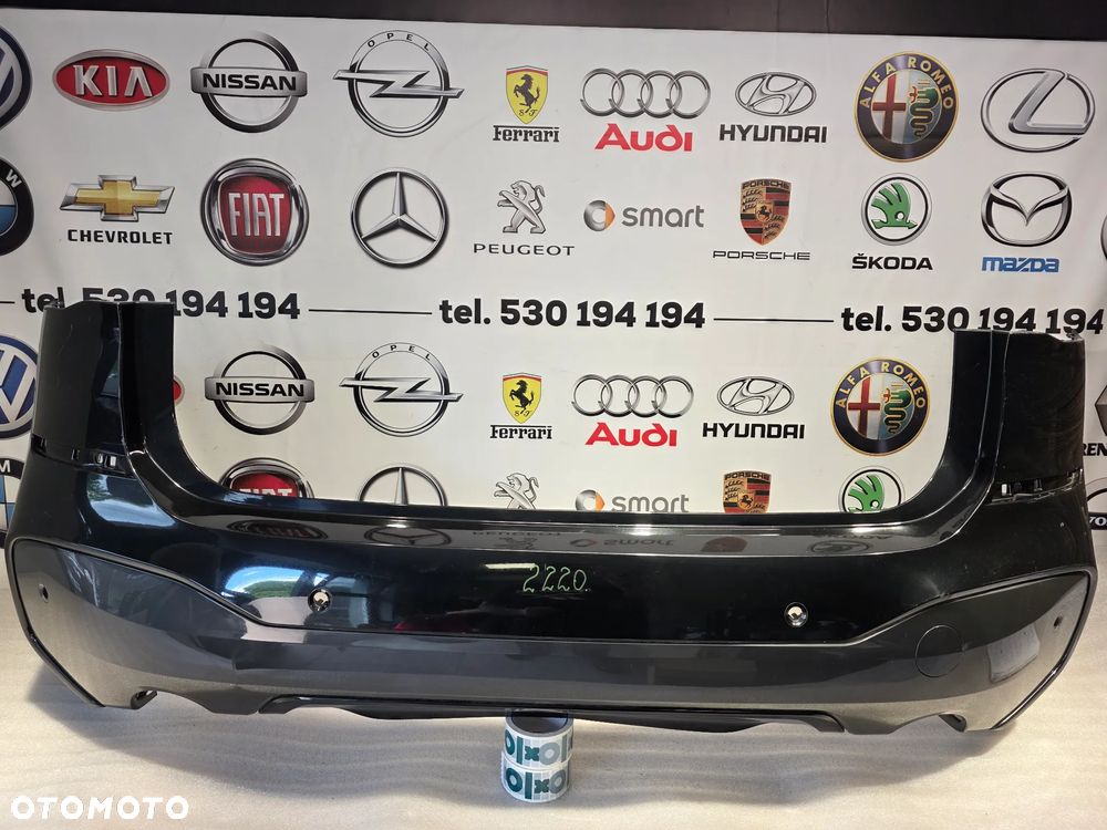 BMW X1 F48 M-PAKIET 14- ZDERZAK TYLNY TYLNI TYŁ NA 4xPDC + DYFUZOR NA DWA WYDECHY NR 51128059877 + 51128059878 NR AUKCJI NZ2220 - 1