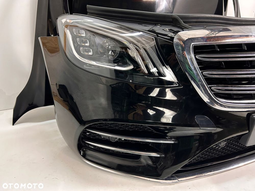 MERCEDES W222 AMG LIFT PRZÓD ZDERZAK PAS LAMPY CHŁODNICE WZMOCNIENIE - 2