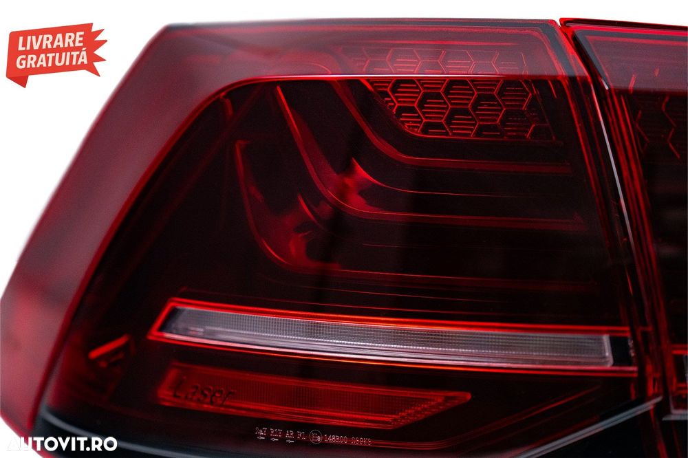 Stopuri Full LED VW Golf 7 & 7.5 VII (2013-2019) Laser Look Dinamic Secvential- livrare gratuita - 5