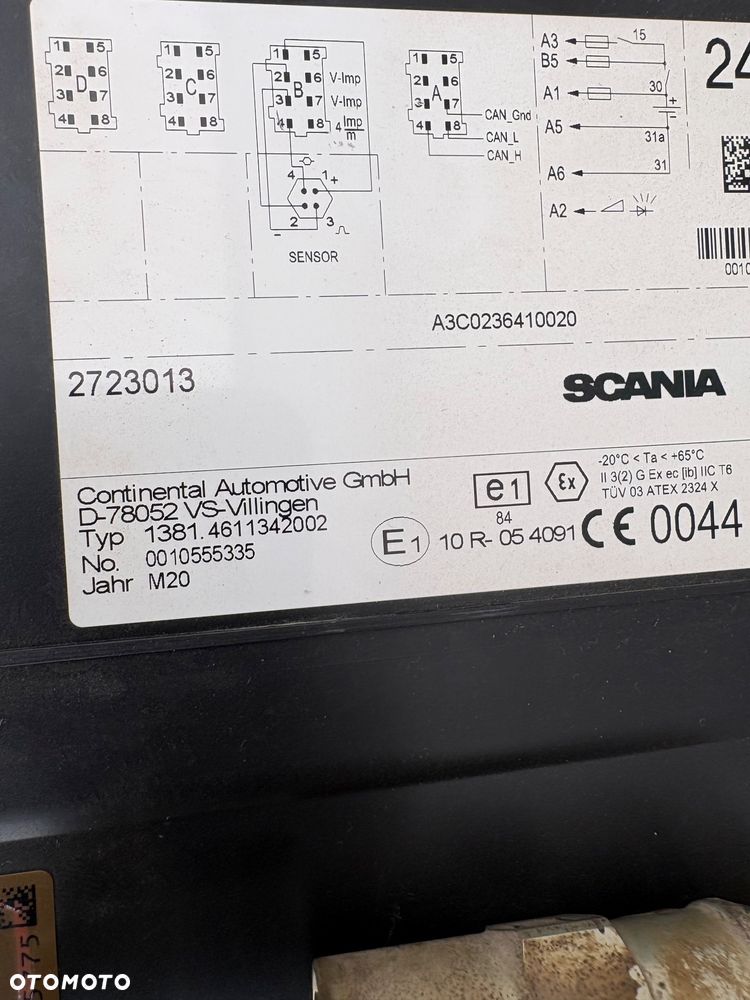 Tachograf cyfrowy Continental Scania R S 2020 - 3