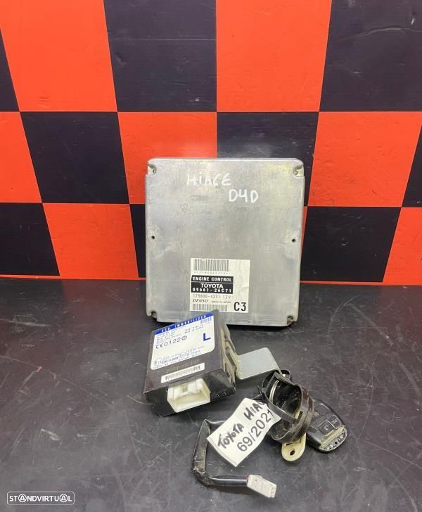 Conjunto Centralina Motor + Ignição Toyota Hiace Iv Camião De Platafor - 1